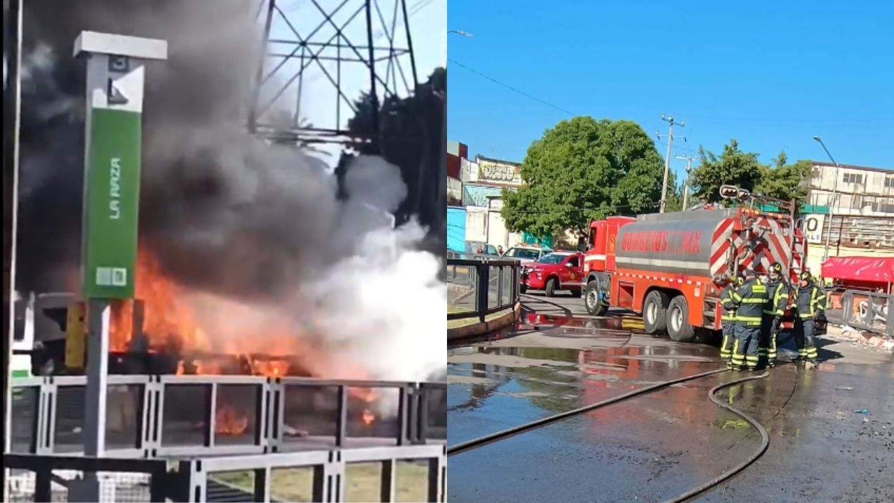 Registran-incendio-en-la-estacion-La-Raza-del-Metrobus