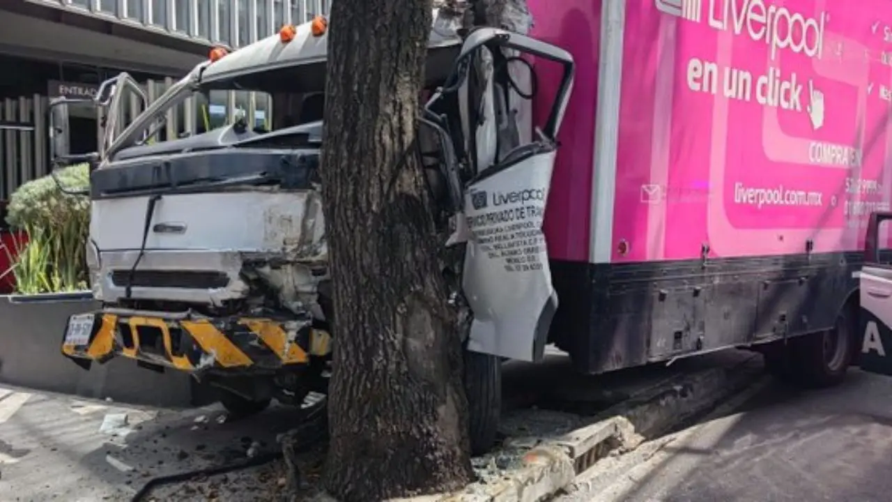 Camion-de-carga-choca