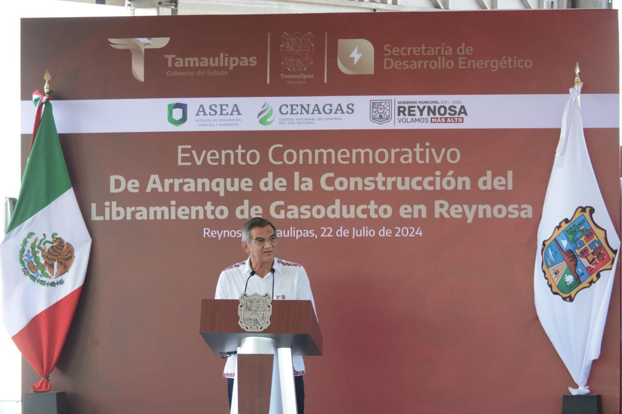 Inicia Américo construcción de gasoducto Libramiento en Reynosa; Tamaulipas se confirma como referente energético