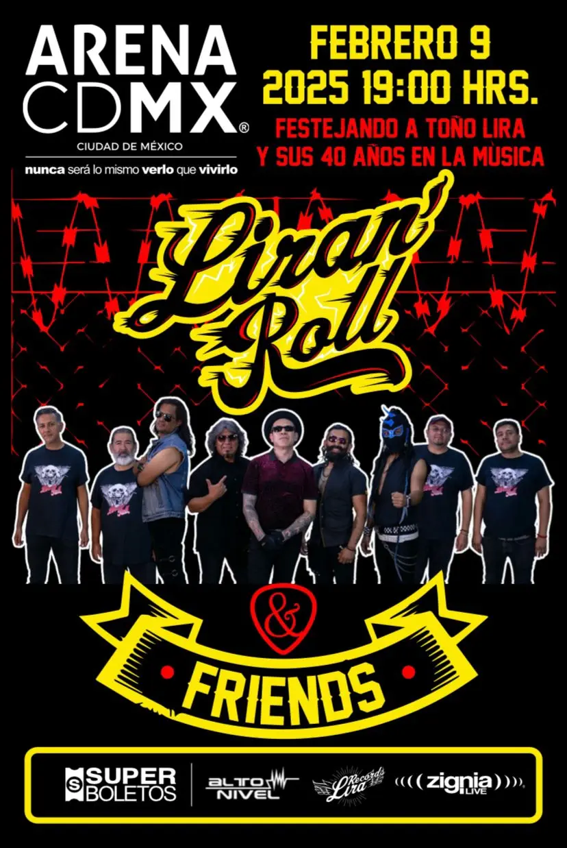 LIRANROLL ARENA CDMX FEB 2025 CARTEL