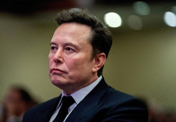 Foto de Archivo: El CEO de Tesla y propietario de X, Elon Musk, durante una reunión con los republicanos de la Cámara de Representantes en el hotel Hyatt Regency en Washington, DC, Estados Unidos