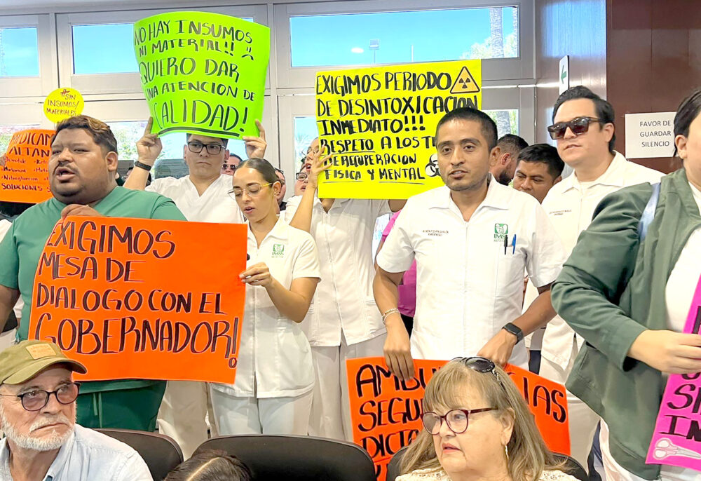 protesta de IMSS-Bienestar