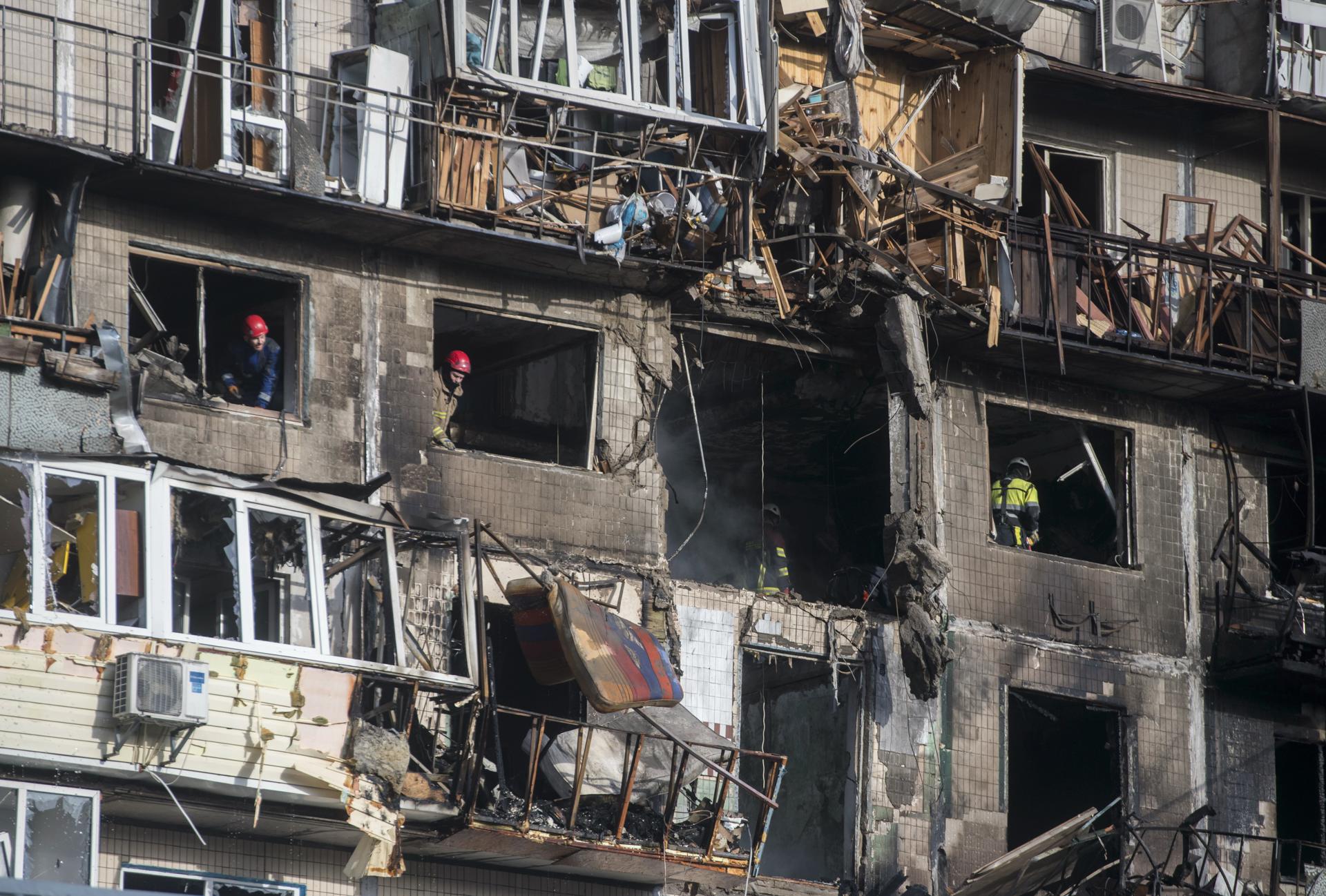 At least four killed, dozens injured in overnight Russian strikes on Kyiv